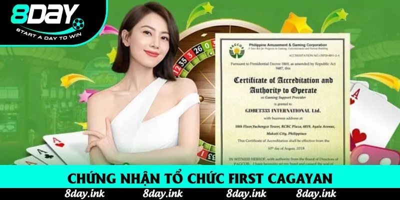 Chứng nhận tổ chức First Cagayan