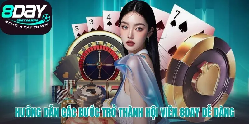 3 bước đăng ký tài khoản và nạp rút tiền tại 8Day cực kỳ dễ dàng